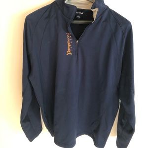 Navy blue men’s quarter zip